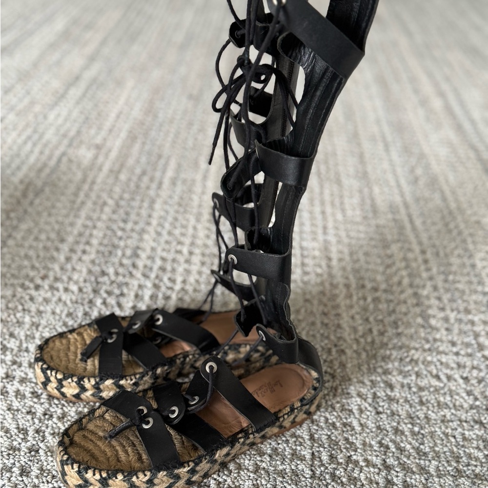 Women's Black Gladiator Sandals